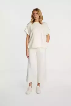 Кюлоты Rich & Royal "2409 T Peach Peach", изготовленные из прочного персикового качества, белый