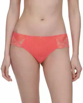 Кюлоты с кружевом и вышивкой Cabaret Sauvage line Chantelle, коралловый