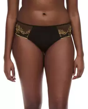 Кюлоты с вышивкой и кружевом линии Spice Chantelle, желтый