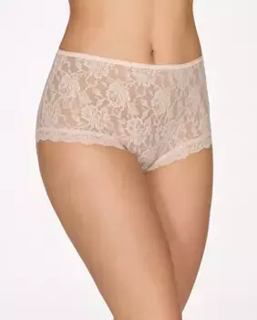 Кюлоты с высокой талией и кружевом Hanky Panky, бежевый
