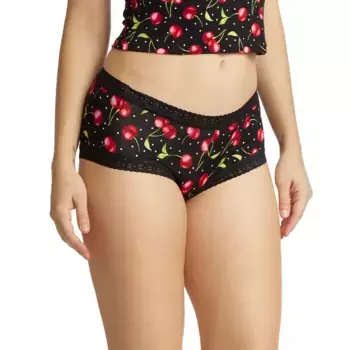 Кюлоты средней посадки с принтом Hanky Panky, мультиколор