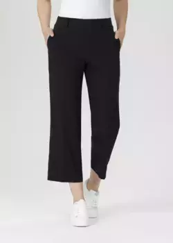Кюлоты Stehmann "FENJA" с эластичным поясом и прямыми брючинами, черный