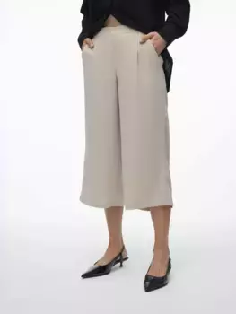 Кюлоты Vero Moda "VMCOCO CULOTTE PANT WVN GA NOOS", длина 3/4, цвет Silver Lining