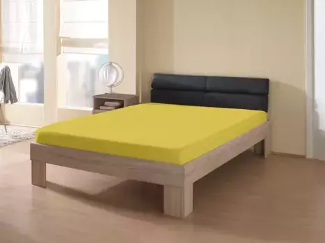 КУМ простыня "Frotte стрейч-простыня" KUM 140-160х200 см, 1 шт., цвет gelb