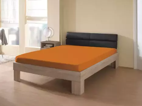 КУМ простыня "Frotte стрейч-простыня" KUM 140-160х200 см, 1 шт., цвет orange