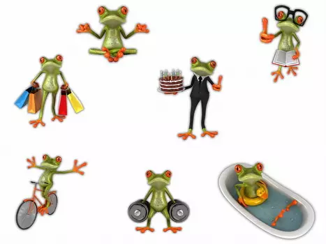 Куматы деревянный пазл для картографии, лягушка Inna marka