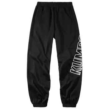 KUMPOO Трикотажные спортивные штаны унисекс черные