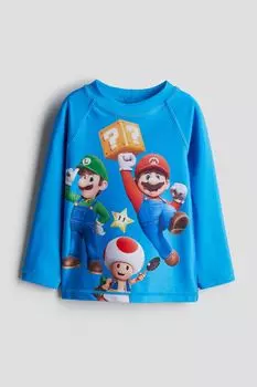 Купальная рубашка с подъемом 50 H&M, синий