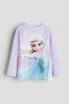 Купальная рубашка с принтом и защитой UPF 50 H&M, фиолетовый