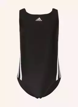 Купальник 3 полоски Adidas, черный