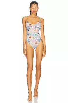 Купальник "Ahoy" в одну деталь Show Me Your Mumu, summer soleil