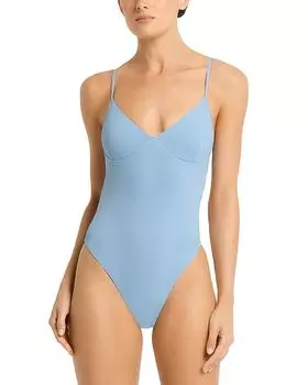 Купальник Alana цельный bond-eye, синий