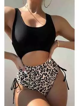 Купальник Angelsin Badeanzug, цвет Beige/Schwarz