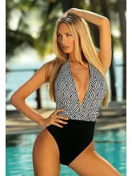 Купальник Aquarilla, черный/белый