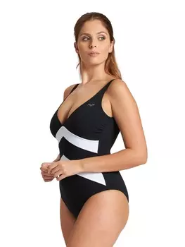Купальник Arena, черный/белый