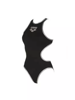 Купальник Arena Piece One Biglogo Badeanzug, цвет Schwarz-Silber