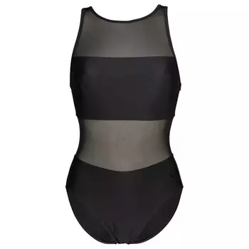 Купальник Arena Women's Mesh Panels Swimsuit Vent Back, черный