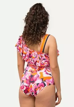 Купальник ASYMMETRIC FLOUNCE SHOULDER Ulla Popken, розовый