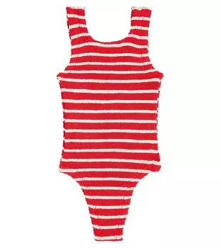 Купальник Baby Alva с бантом Hunza G, красный