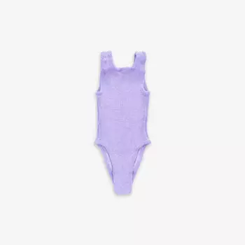 Купальник Baby Alva в жатом виде с бантом для 1-6 лет Hunza G, сиреневый