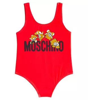 Купальник Baby Teddy Bear Moschino, красный