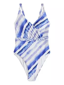 Купальник-бандо Next, цвет Blue/Light blue