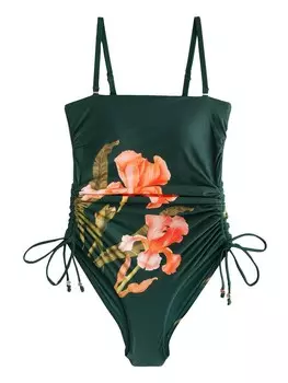 Купальник-бандо Next, цвет Fir/Dark green