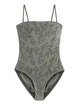 Купальник бандо Next, цвет Grey/Khaki