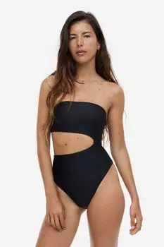 Купальник-бандо с высоким вырезом H&M