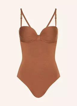 Купальник бандо Шанталь Max Mara Beachwear, коричневый