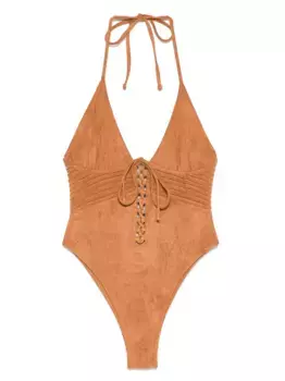 Купальник Barrel из коллаборации с Bella Hadid Frankies Bikinis, коричневый