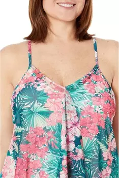 Купальник BEACH HOUSE Island Floral Kerry Mesh Layer Tankini, разноцветный