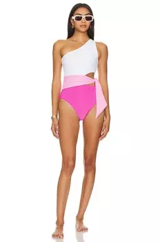 Купальник BEACH RIOT x REVOLVE Carlie, цвет Ultra Pink Color Block