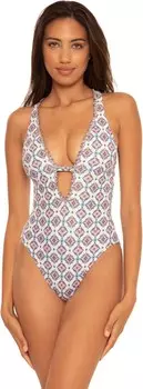 Купальник BECCA Marrakesh Reversible Skylar One-Piece, разноцветный