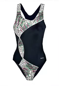 Купальник BECO the world of aquasports Maxpower Swimsuit BECO Aqua Leo, цвет schwarz bunt
