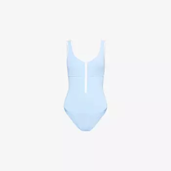 Купальник Bellino с застежкой-молнией спереди Melissa Odabash, голубой