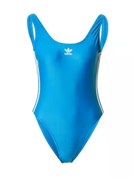 Купальник без косточек ADIDAS ORIGINALS Adicolor 3-Stripes, королевский синий