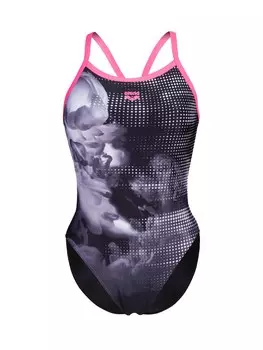 Купальник без косточек ARENA AIRBRUSH, фиолетовый