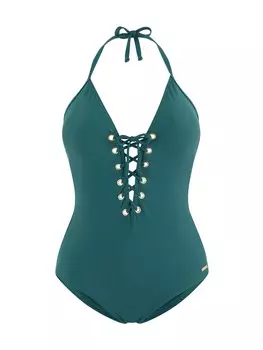 Купальник без косточек Bruno Banani, зеленый