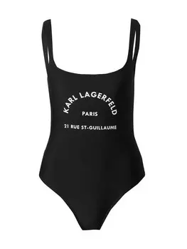 Купальник без косточек Karl Lagerfeld Rue St-Guillaume, черный