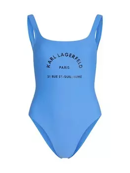 Купальник без косточек Karl Lagerfeld Rue St-Guillaume, цвет Azure