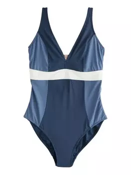 Купальник без косточек Next, цвет Navy/Dusty blue