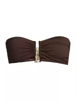 Купальник бикини Destinos Bandeau Lenny Niemeyer Swim, цвет coffee