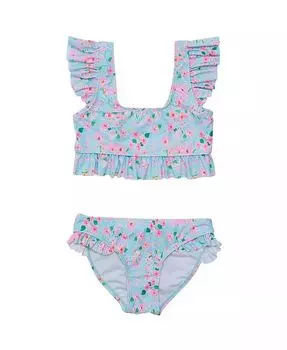 Купальник-бикини с оборками и цепочкой «Daisy Chain» Snapper Rock, синий