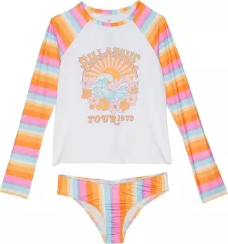 Купальник Billabong Kids On The Bright Side Rashguard Set, разноцветный