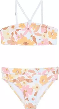 Купальник Billabong Kids Walk In The Sun Bandeau Two-Piece Swim Set, разноцветный