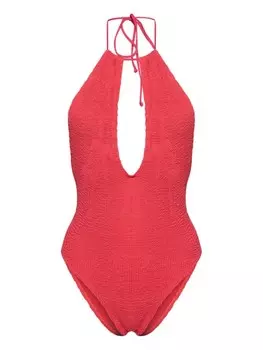 Купальник Bisou с жатым эффектом Bond-eye, красный