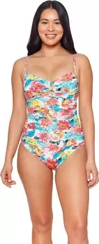 Купальник Bleu Rod Beattie Blooming Chic Center Front Twist Mio, разноцветный