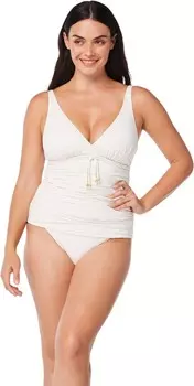 Купальник Bleu Rod Beattie Glam Stand Over-the-Shoulder D Tankini, цвет Coconut Water