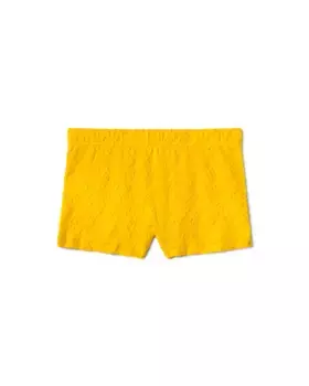 Купальник-боксер для мальчика с жаккардовым логотипом Tous, желтый